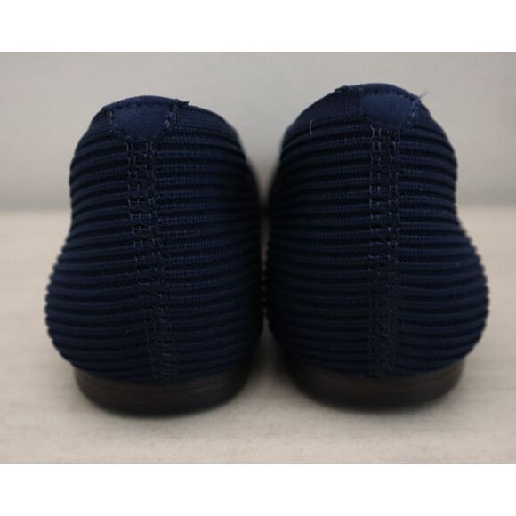 Cleo's x Skechers 159126 Women Sz 8.5 Navy Blue Cleo Square Blissful Soul Flats - Picture 3 of 12